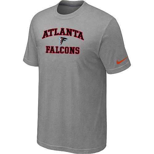 Men's Atlanta Falcons Team Logo Gray Nike Short Sleeve T-Shirt FengYun,We sell and wholesale Men's Atlanta Falcons Team Logo Gray Nike Short Sleeve T-Shirt FengYun on line form chian!